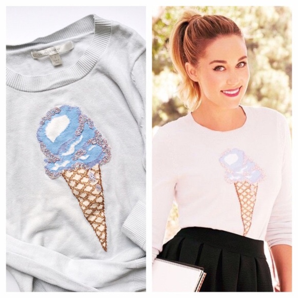 NWT Lauren Conrad Ice Cream Sweater L